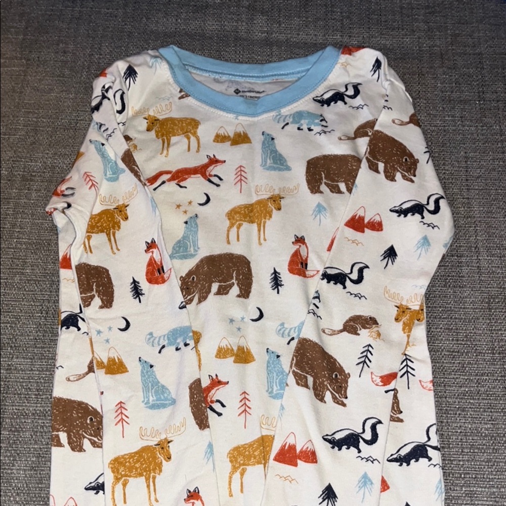 Kids Animal Print Pajama Top